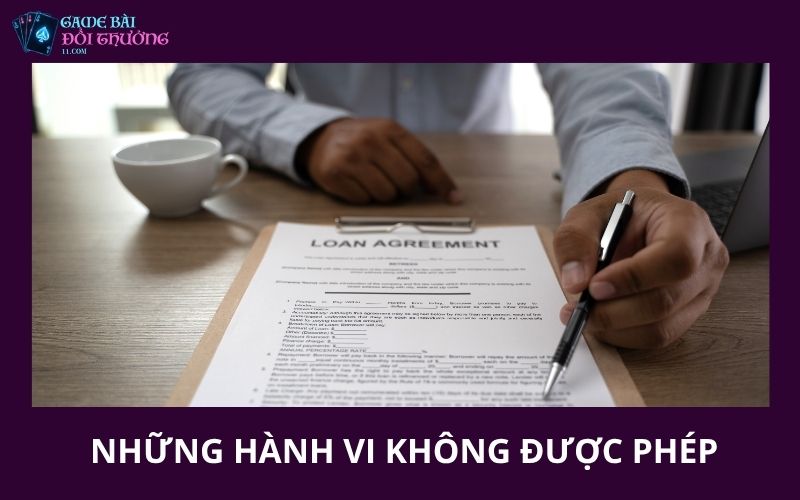 Điều Khoản Sử Dụng 4 Những hành vi không được phép