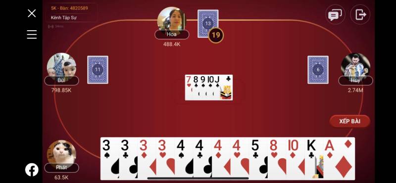 5 Mẹo Xoay Bài Lật Kèo Tiến Lên Giúp Đảo Ngược Thế Cờ 2 Quan sát nhịp đánh để đọc bài đối thủ